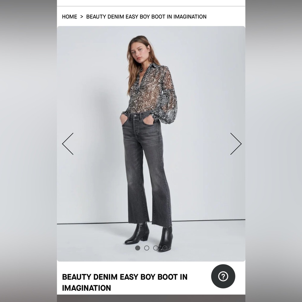 7 For All Mankind Easy Boy Bootcut size 2 NWT